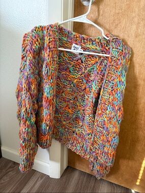 Princess Polly Multicolor Chunky Knit Open Cardigan